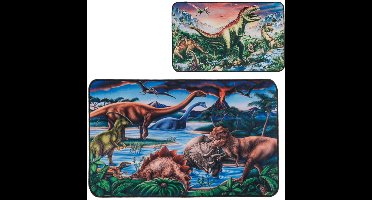 Vloerkleed - Speelkleed - Dinosaurus - anti slip - 80 x 50 cm