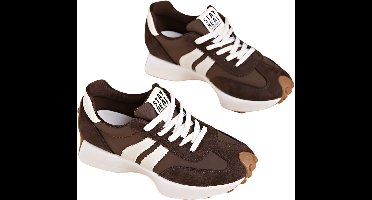 Currero Schoenen Dames - Sneakers - Comfortabel - Slippers - Casual - Volwassenen - Bruin 40