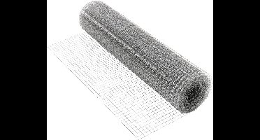 Volièredraad Gaasdraad, van gegalvaniseerd staal, draaddikte 1,25 mm, maaswijdte 25x25 mm, lengte 25 m