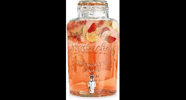 Drankdispenser met Kraan Glas 6,7 l - Kraantje - Limonadetap - Drank Dispenser - Limonadedispenser - Kan - Karaffe