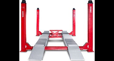 4-koloms hydraulische hefbrug 5 ton met uitlijnfunctie MW Tools HB452