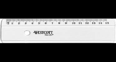 Westcott liniaal - 15 cm - kunststof - AC-E10150-BP