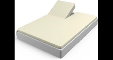 Briljant Home Hoeslaken Jersey Split 140x200/210/220 - Ecru