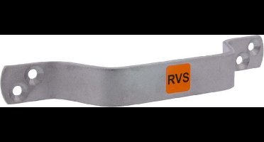 Starx Deurgreep Beugel - Gemaakt van RVS - Afmeting 173 x 20 x 4 mm - Geschikt voor Gebruik op een Buitendeur - Wordt Geleverd per Stuk - Gewicht 116 Gram - Kleur Zilver