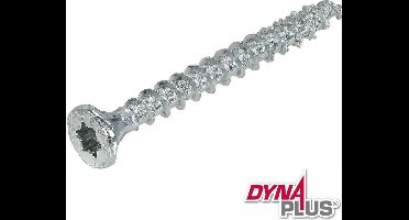 Dynaplus - Unischroeven - Torx 25 platkop - 4,5 x 45mm - Verzinkt - Voldraad (200 stuks)