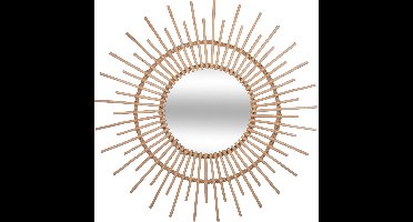 Atmosphera Kids wandspiegel rotan naturel - Dia 76 cm - Spiegel