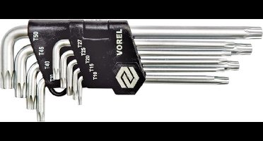 VOREL-Torx-veiligheidsmoersleutels-9-st