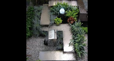 Ubbink - Beekloop Waterornament - Wolga 90° - hoek links