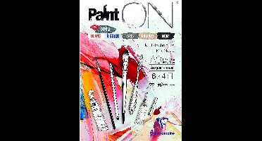 Clairefontaine Paint-ON A3 Formaat Blok – 6 Kleuren 24 vel (6 x 4 vel), 250 grams