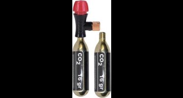 CO2 fietspomp inclusief 2x CO2 patroon - 16gram