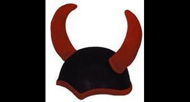 Hoed Duivel zwart/rood