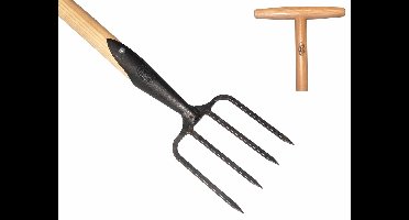 De Wit Grasmat Herstelvork 4 Tands Essen Steel 90 Centimeter