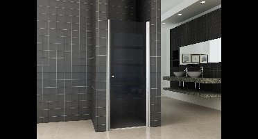 Wiesbaden Between Nisdeur 90 x 200 cm Rookglas - Chroom
