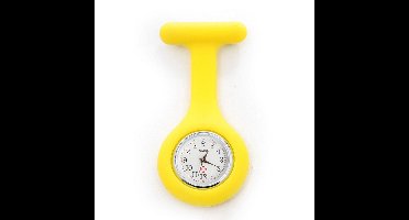 Verpleegster horloge - Verpleegsterhorloge - Nurse Watch - siliconen - Geel