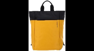 MANDARINA DUCK laptop rugzak rugzak met laptopvak Eco Coated Backpack Duck Yellow geel