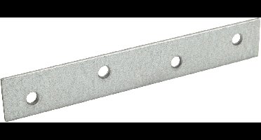 Verbindingsplaat – 135 mm – verzinkt staal – per 4 stuks – koppelplaat – montagestrip