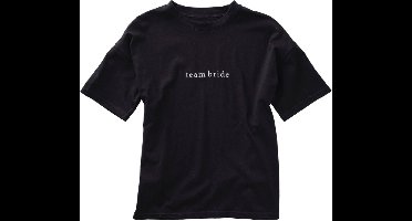 Ginger Ray - Zwart t-shirt team bride - maat XL