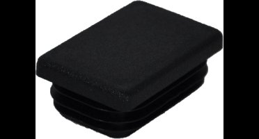 Insteekdop 45x30x1-2 mm zwart