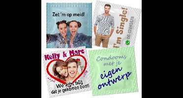 Condoomfolies met eigen bedrukking - 10 stuks