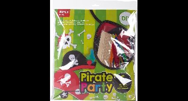 APLI Kids | Piraten maskers  -  set van 6 stuks