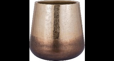 PTMD Nouska Bloempot - 48 x 48 x 48 cm - Aluminium - Goud
