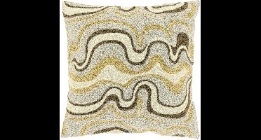 Unique Living Sierkussen Bento - Textiel - Greige - 45x45 cm (BxD) - Dessin 1