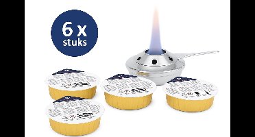 2 sets Hendi Brandpasta (2 sets a 3 cups = 6 cups) - Brandgel voor fondue brander / Gourmet - Voordeelverpakking - 12 uur brandduur