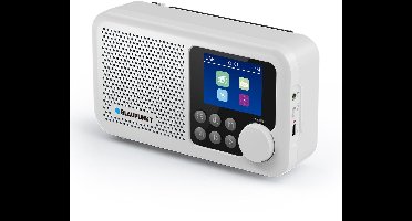 Blaupunkt - Draagbare radio FM DAB+ Bluetooth - klok en alarmfunctie - oplaadbaar via USB-C, DR8WH