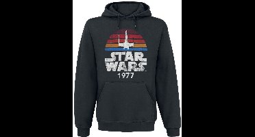 Star Wars 1977 Heren Trui met capuchon - zwart - 3XL