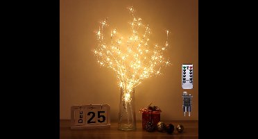 Boraboi® Set van 3 decoratieve lichttakken met 144 LED's en 8 lichtmodi voor sfeervolle verlichting 62 cm