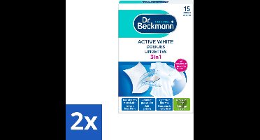 Dr. Beckmann Active White Sheets 15 stuks per verpakking - Voordeelverpakking - 2 stuks