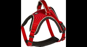 Duvoplus - Hondentuigje - Hond - Explor West Harnas Nylon L 50-65cm/20mm Rood - 1st