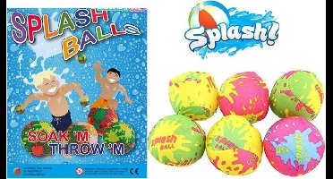 Jonotoys splash bal voor in zwembad zee - 5 Cm - 6 Stuks