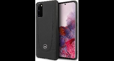 Samsung Galaxy S20 Backcase hoesje - Mercedes-Benz - Effen Zwart - Leer