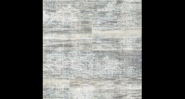 Vintage hout/medaillon beige behang (vliesbehang, beige)