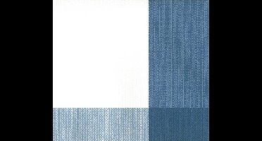 Vliesbehang blokken blauw/wit outlet behang (schuim op vlies)