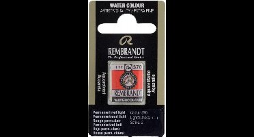 Rembrandt water colour napje Permanent Red Light (370)