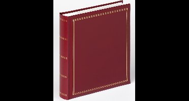 Walther ME-139-R Monza - Memo insteekalbum - Formaat 26 x 28 cm - 200 foto's 13 x 18 cm - Rood