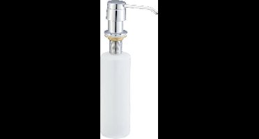 Wiesbaden Inbouw Zeeppompje Kunststof Fles 250 ml. - Chroom