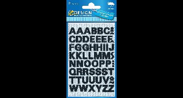 Avery Etiketten cijfers en letters A-Z, 2 blad, zwart, waterbestendige folie