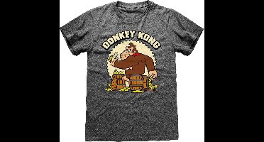 Super Mario Donkey Kong Heren T-shirt - gemêleerd donkergrijs - XXL
