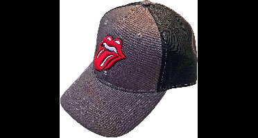 The Rolling Stones - Classic Tongue Baseball pet - Grijs/Zwart