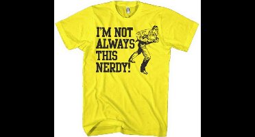 DC Comics Superman Heren Tshirt -XXL- I'm Not Always This Nerdy Geel
