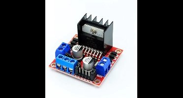 L298N Dubbele H-Brug Motor Driver voor DC- of Stappenmotor - voor Arduino en Raspberry Pi