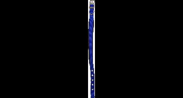Hondenhalsband Nylon halsband 'SP' dubbel 25 mm x 65 cm, Blauw
