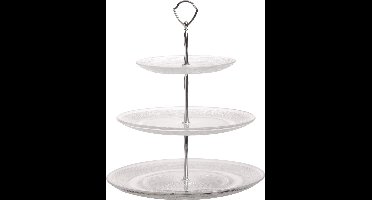 Cosy & Trendy Retro Etagere Met 3 Niveaus - Glas - Ø 18-25-29 cm x 34 cm