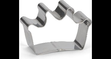 uitsteekvorm Kroon 6 cm RVS zilver
