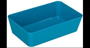 Opbergmand Wenko Candy Kunststof Petrol 6x14x22cm