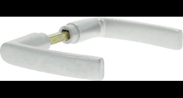 Starx Deurkruk Blok Aluminium F1 - Deurklink zonder Rozet en zonder Schild - Toepasbaar op Deuren van 38 t/m 45 mm - Inclusief Stift en Inbussleutel - Voor Binnen & Buiten - Zilver