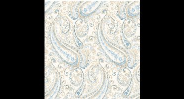 Dutch Wallcoverings vliesbehang Esme - licht grijs/blauw